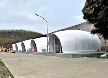 貝殻形テント