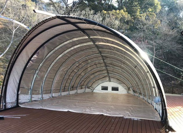高級感貝殻形 テント