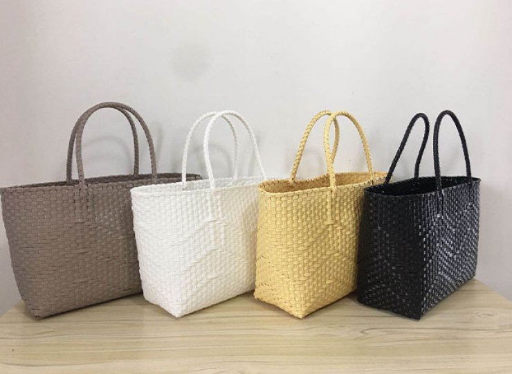 小型手落ち編みバッグ