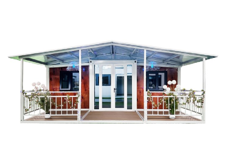 20ft Arbor Wood Grain Style Expandable Folding House