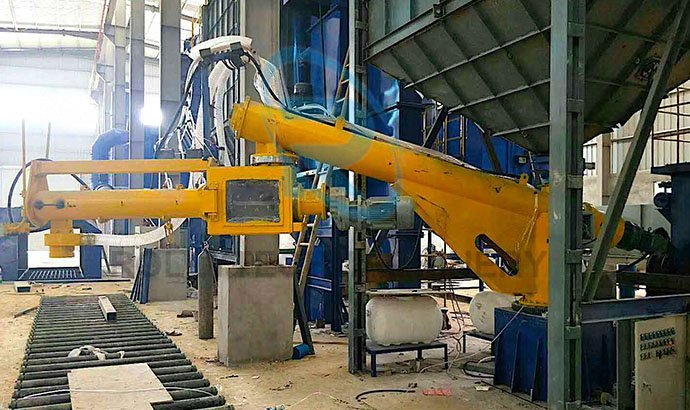 Resin sand processing line