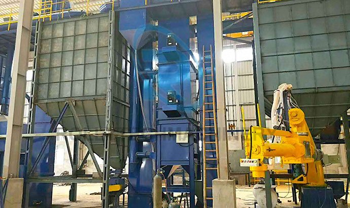 Resin sand processing line