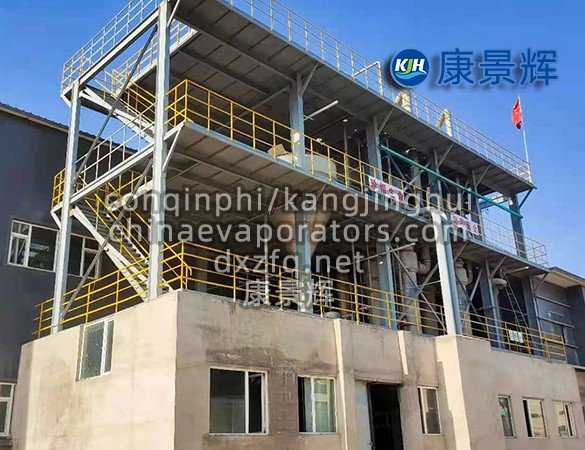 Evaporador de circulación forzada para materiales viscosos