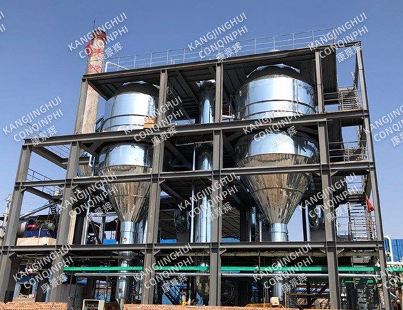 Evaporador MVR de doble efecto de sulfato de sodio de 1200 t/d en una planta química