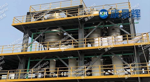 Evaporador de tres efectos de 5 t/h para aguas residuales farmacéuticas