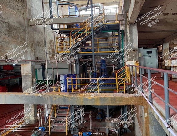 Sistema de evaporación y cristalización de cloruro de sodio de tres efectos de 5 t/h para la industria química de pigmentos.