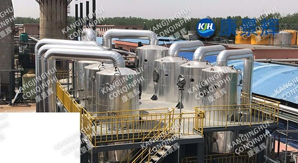 Evaporador de cuádruple efecto de aditivos para caucho de 500 t/d