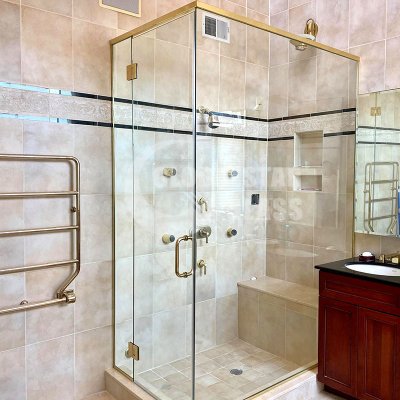 Glass shower door