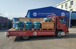 XCMG truck crane parts sent to South Africa