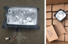 XCMG truck crane lights send to Zambia by FEDEX