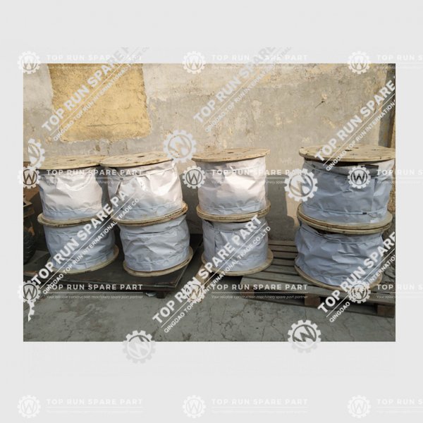 Truck crane steel ropes