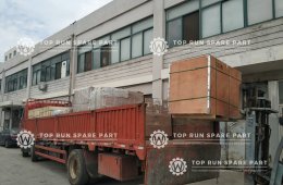 One 40FT XCMG truck crane spare parts to Chile