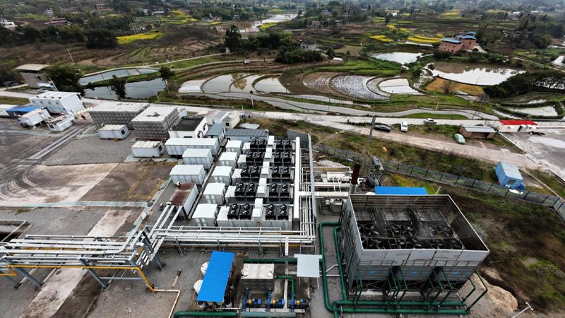 10MW Huchai-Deutz shale gas power plant in Chongqing