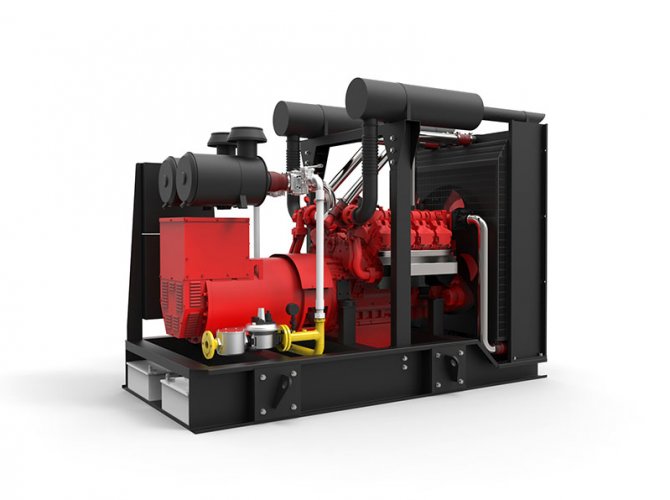 300kW HC8V132 Deutz natural gas generator Single Machine