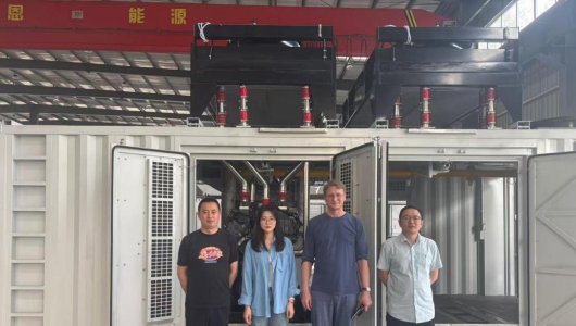 2025 April,Russian customer visit our gas generator factory