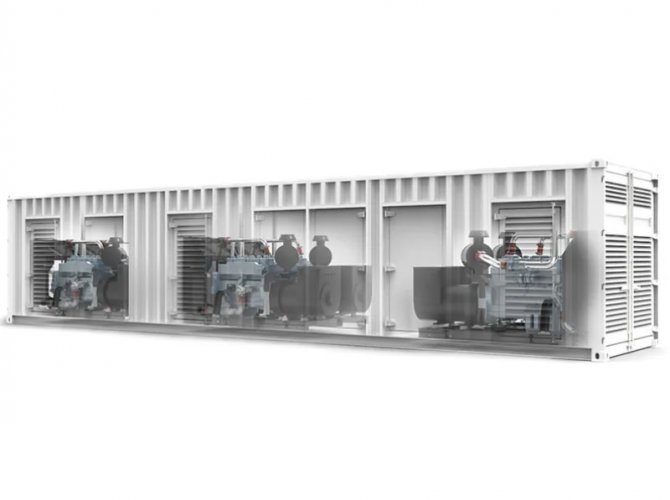 1.5MW V12 Deutz Natural gas generator 3 gensets in parallel