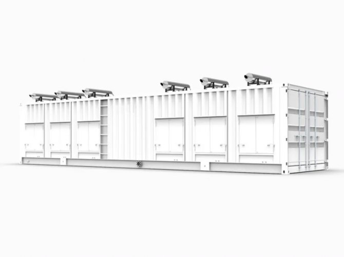 2.5MW Huahcia-Deutz Natural Gas Generators 5 units V12 engines in parallel