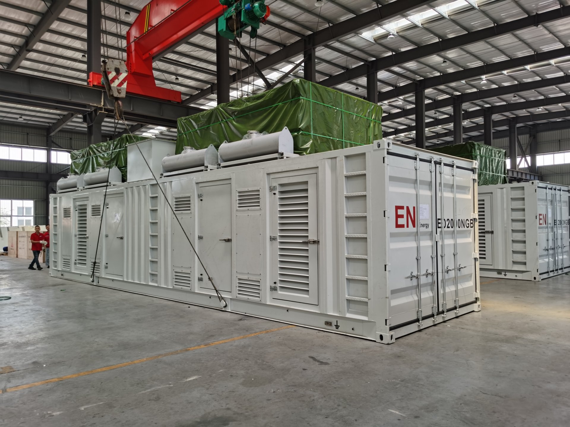 2MW Deutz gas gensets hoisting