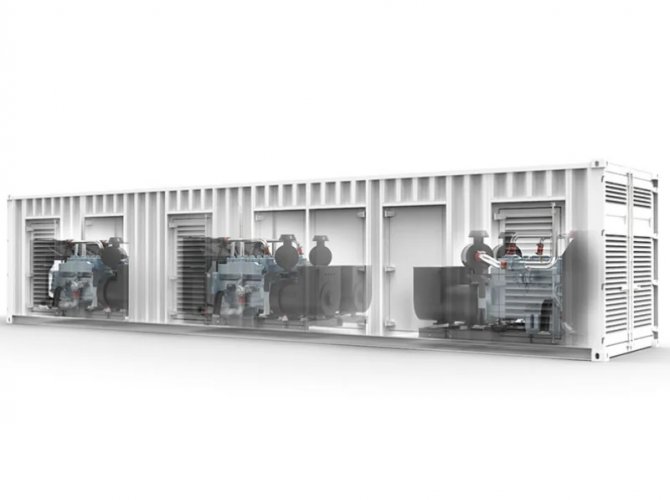 1350kw V12 Deutz Biogas generator 3 units in parallel genset