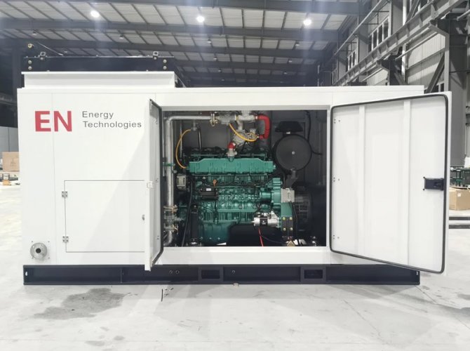 750kw Steyr Biogas Generator 3units in parallel power plant