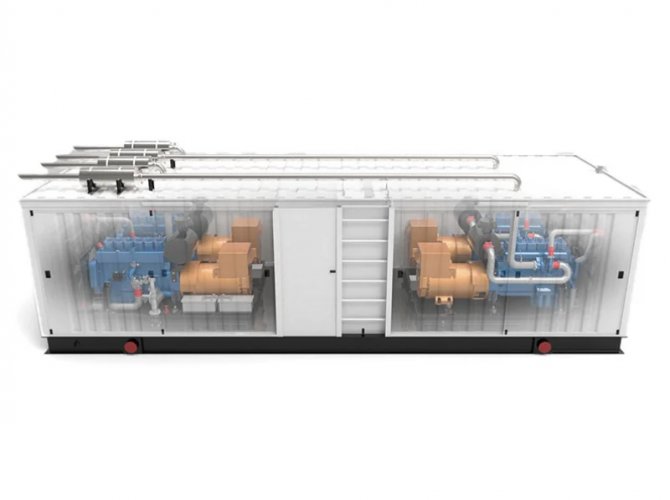 1200kw Industrial exhaust gas generator