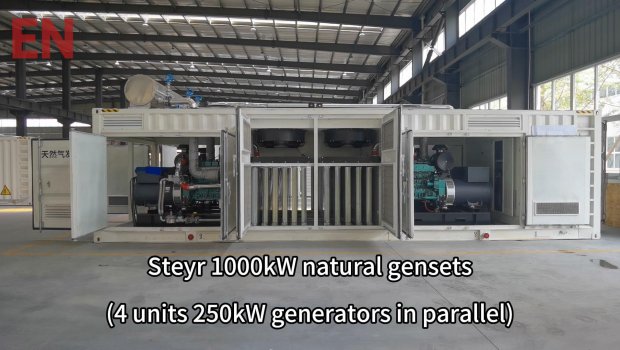 Steyr 1MW-4units in parallel gensets.