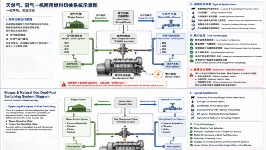 How can a single generator use 2 types gas?