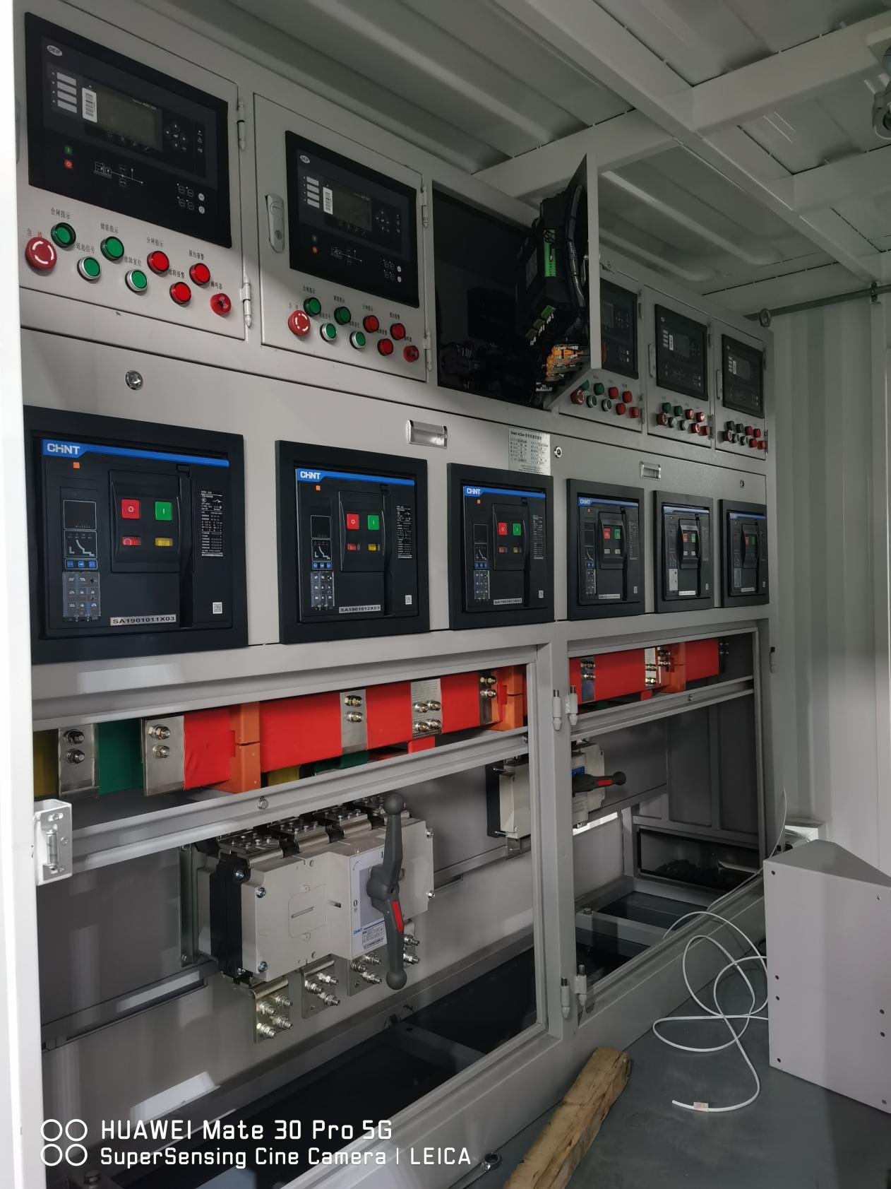 gas generator control cabinet with multiple control panels