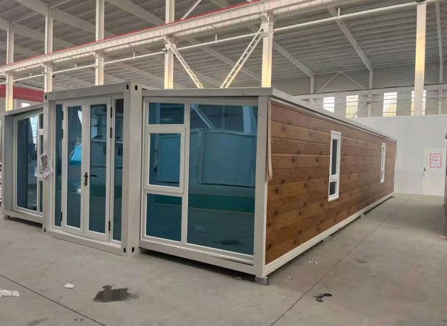 Modular steel container house for temporary office use