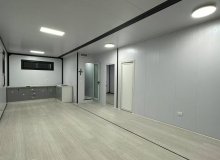 Interior layout of eco-friendly modular container home