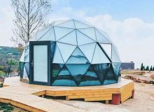 Glass dome tent