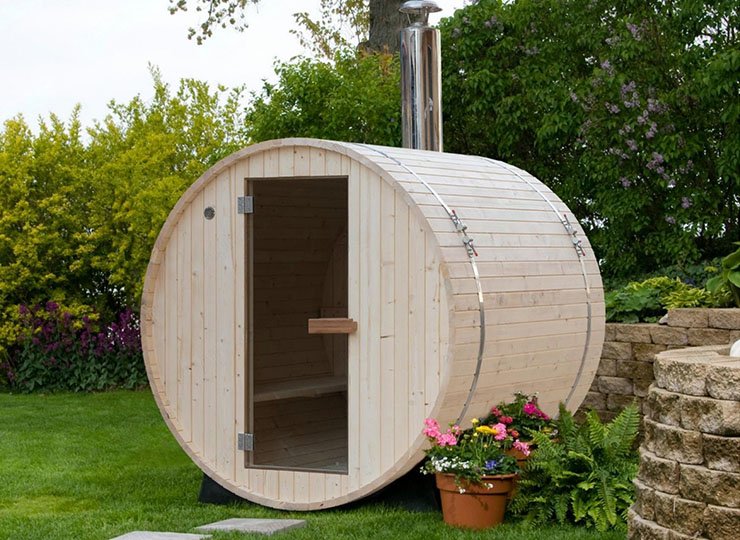 Barrel sauna for 2-3 people