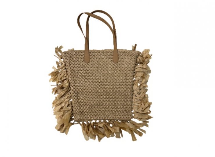 Decorative hand-woven bag