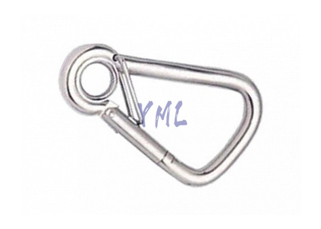 SK10 Oblique Angle Snap Hook With Eyelet & Spring Pin