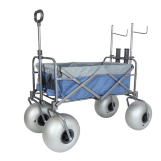 Beach cart with wide sand wheels for outdoor use FW3914