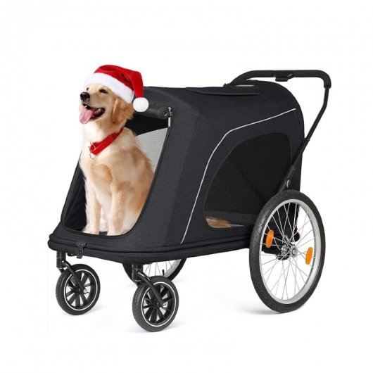 Extra Large Foldable Pet Stroller Trailer for Large Dogs