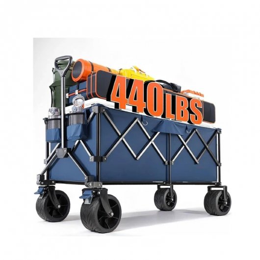 300L Foldable Collapsible Wagon Utility Beach Wagon Cart