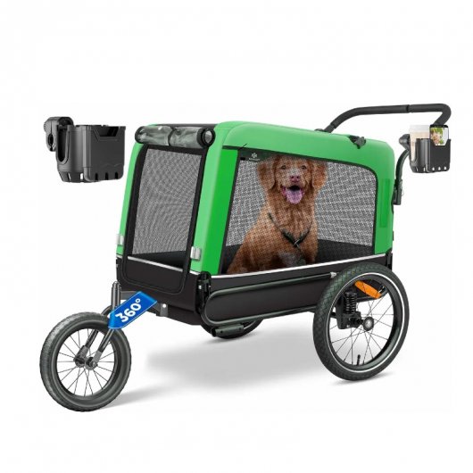 XXL Bike Trailer Volume for Dog with Mobile Phone Holder