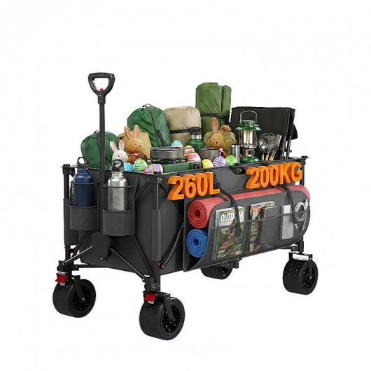 Beach Wagon Trolley Maximum 200 kg with Brakes