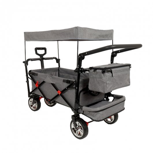 Wagon Pram FW5017 3-in-1 Convertible Folding Wagon Cart with Canopy