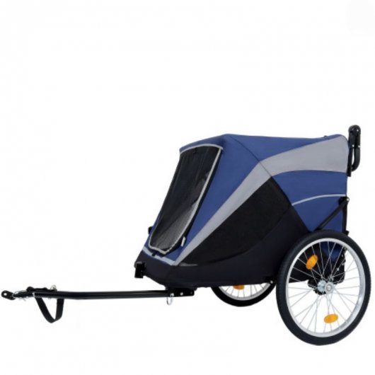 Streamlined bike trailer PT2218 with detachable wheels