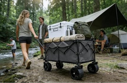 Heavy duty folding wagon