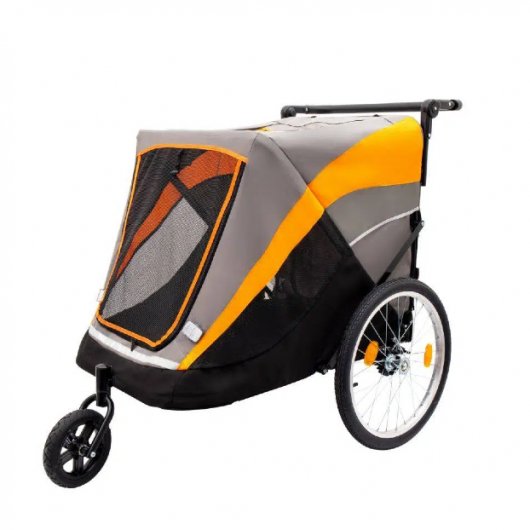 Streamlined bike trailer PT2218 with detachable wheels