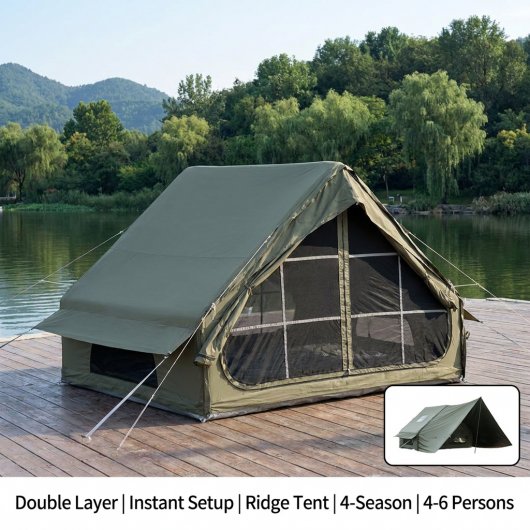 6.3㎡ Single Door Outdoor Roof Camping Inflatable Tent