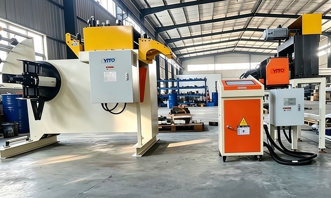 Integrated 2-in-1 Straightener, Feeder & Scrap Cutter for Korean Client