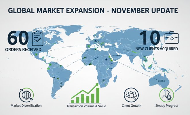 New customers and orders both increased