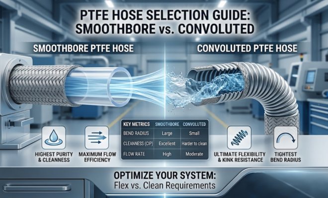 Smoothbore vs. Convoluted: How to Select the Right PTFE Inner Tube Structure Based on Bending Radius and Cleaning Requirements?