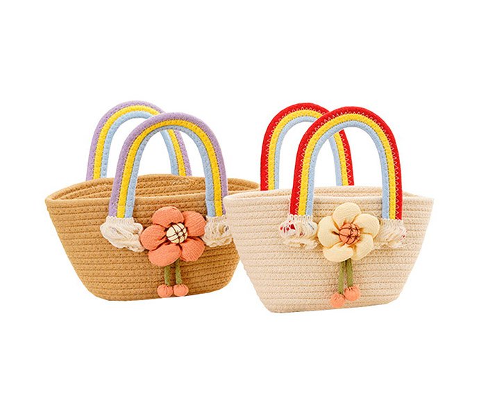 LW23HS059 Cotton rope handbag Rainbow Bag 