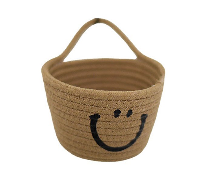 LW23HS021 Cosmetics desktop storage basket can be hung wall woven storage basket storage basket