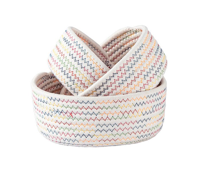 LW23HS079 Cotton thread environmental protection sundries woven storage basket Cosmetics jewelry 